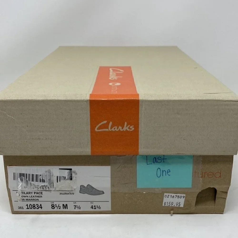 Clarks Un.Tilary Pace brown leather oxfords